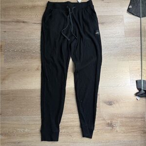 Alo Black Jogger Pants with Drawstring size medium